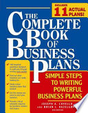 The Complete Book of Business Plans