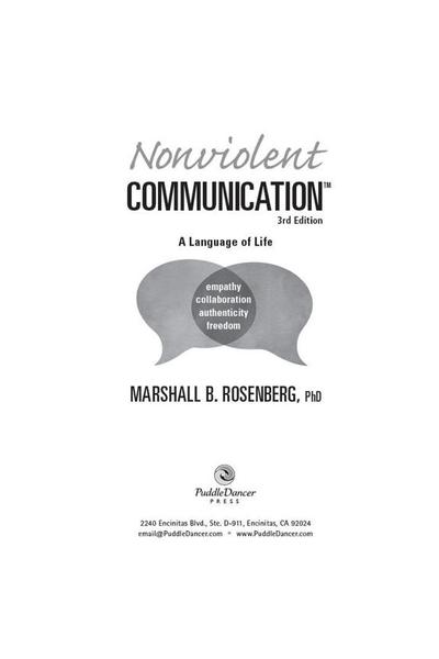 Nonviolent Communication