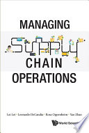 Managing Supply Chain Operations